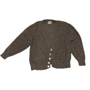 Vintage Grandpa Le Tigre XL Brown Blend Button-Up Cardigan Sweater